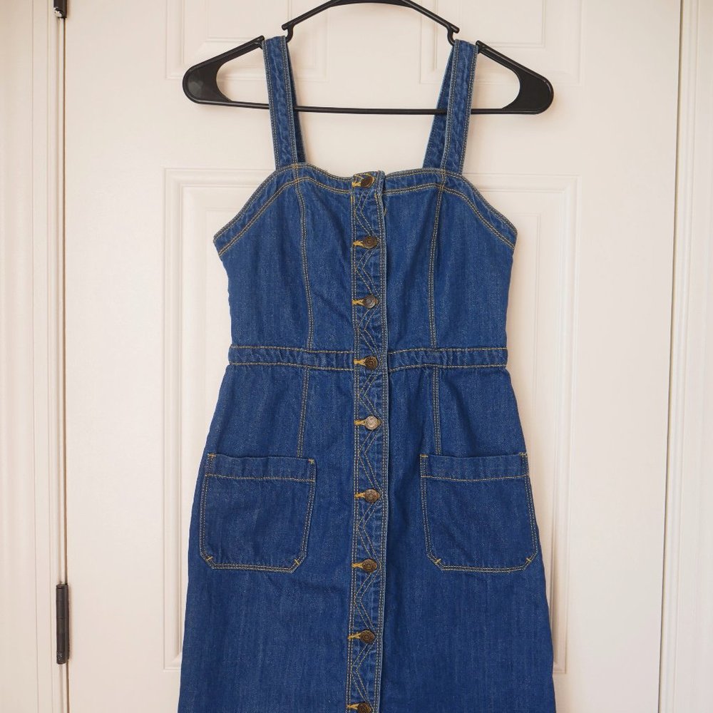 Denim Button-Up Dress